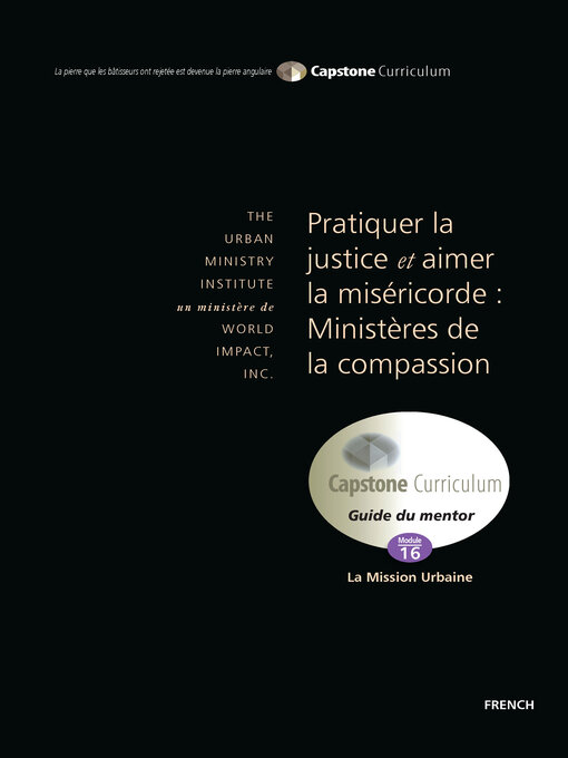 Title details for Pratiquer la justice et Aimer la Miséricorde by Dr. Don L. Davis - Available